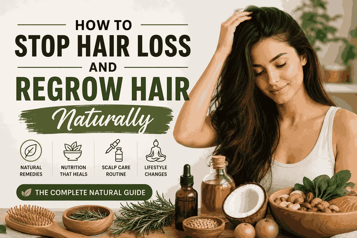 How to Stop Hair Loss and Regrow Hair Naturally Cover