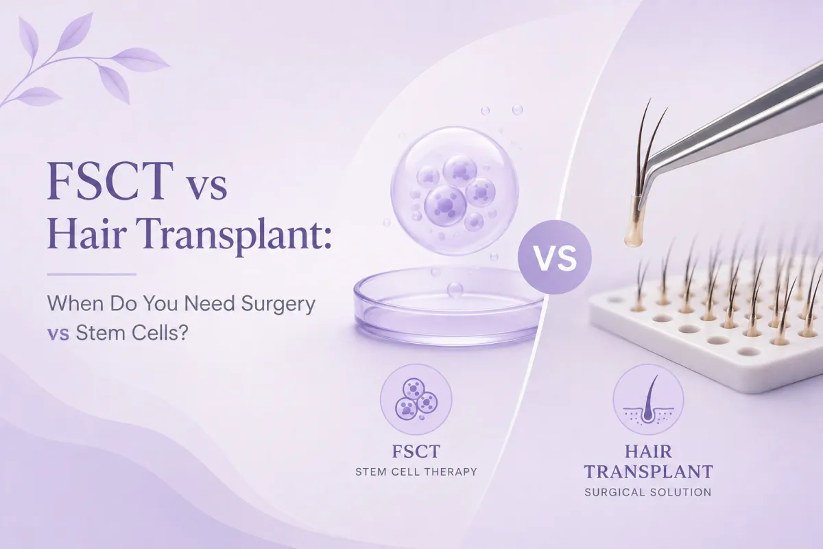 FSCT vs Hair Transplant: When Do You Need Surgery vs Stem Cells?
